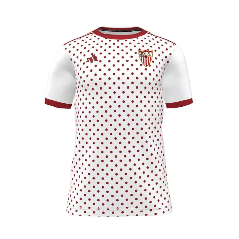 Maglia terza pre-partita donna Sevilla FC 2025/26 - Bianco