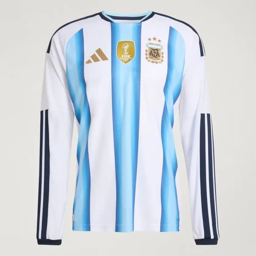 Maglia Uomo Argentina 2026 Home Ufficiale Coppa del Mondo Maniche Lunghe