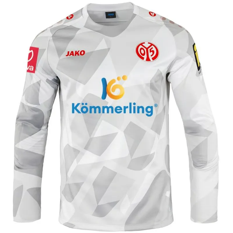 Maglia bambino Mainz 05 2025/26 terza riscaldamento sponsor maniche lunghe