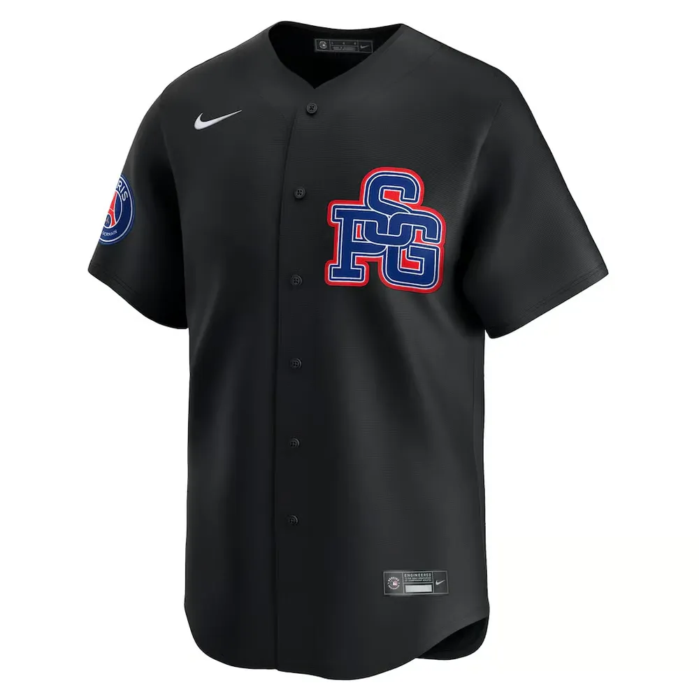 Maglia Bambino PSG x MLB 2025/26 Edizione Limitata - Nero