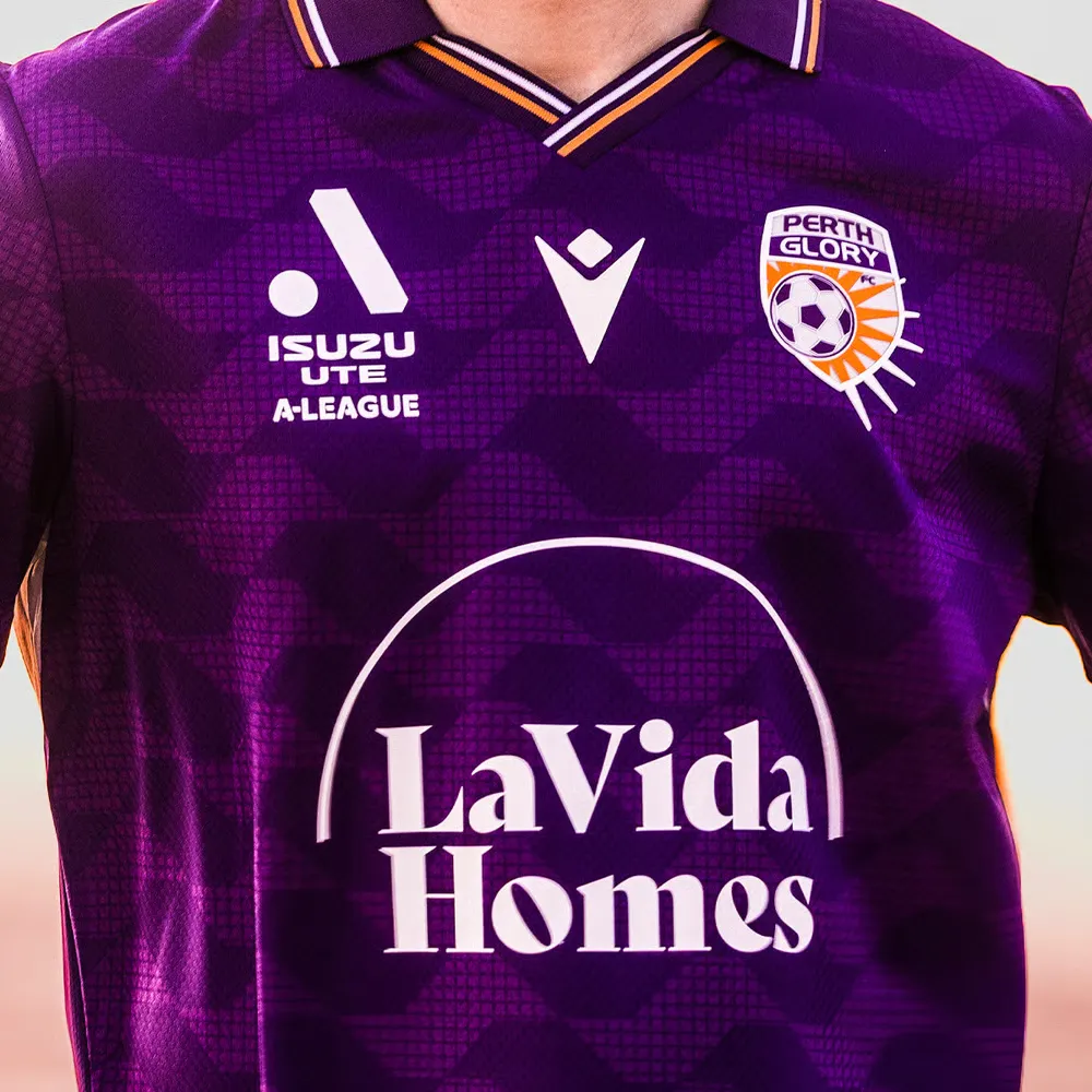 Bambini Perth Glory 2025/26 Maglia Casa