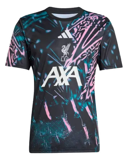 Maglia Pre-partita Terza Liverpool 2025/26 da Uomo - Nera