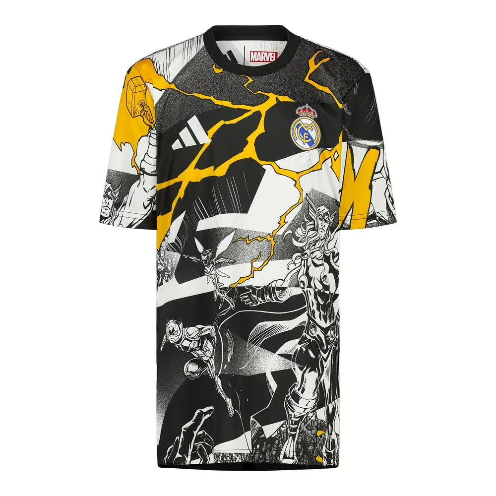 Maglia da riscaldamento Real Madrid Marvel Terza 2025/26 Bambino