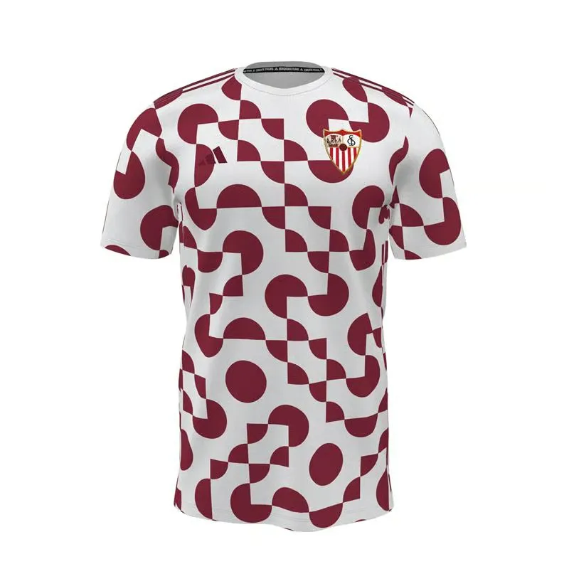 Maglia terza pre-partita donna Sevilla FC 2025/26 - Rosso