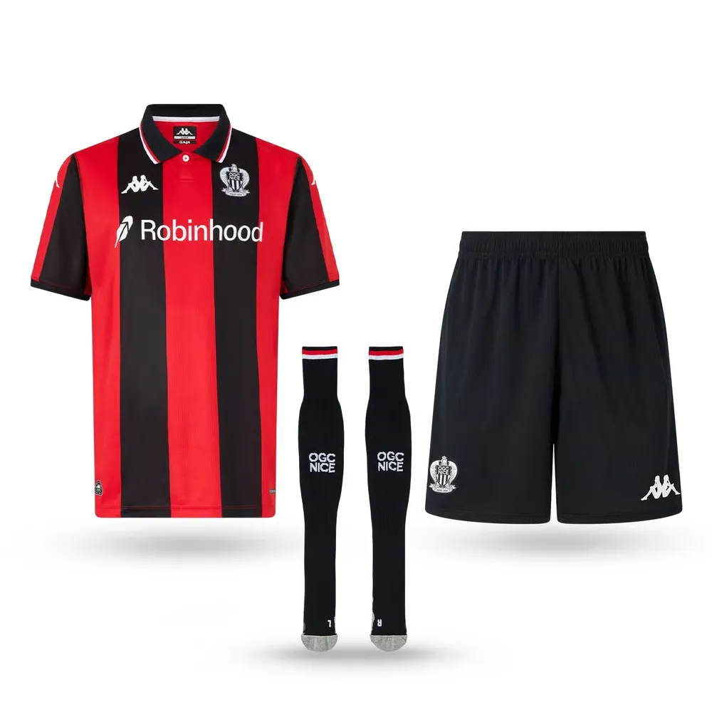 Kit casa 2025/26 OGC Nice bambino