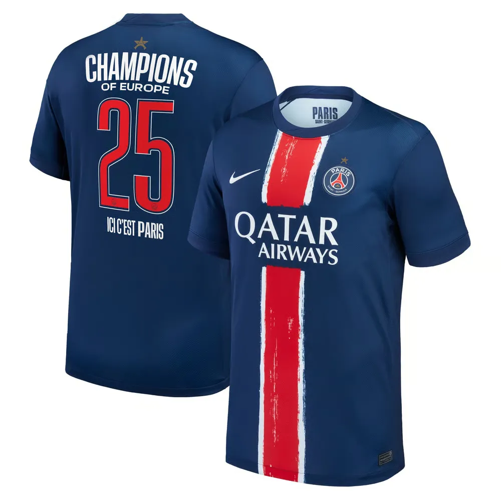 Maglia Bambino PSG 2024/25 Home Collector - Campioni d'Europa 2025
