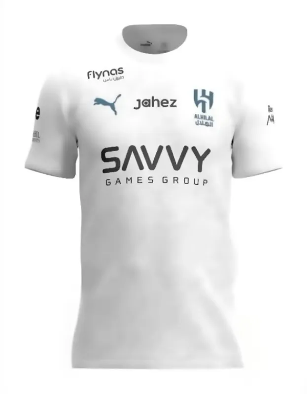 Maglia Pre-Partita Terza 2025/26 Bianca dellโAl Hilal SFC da Bambino