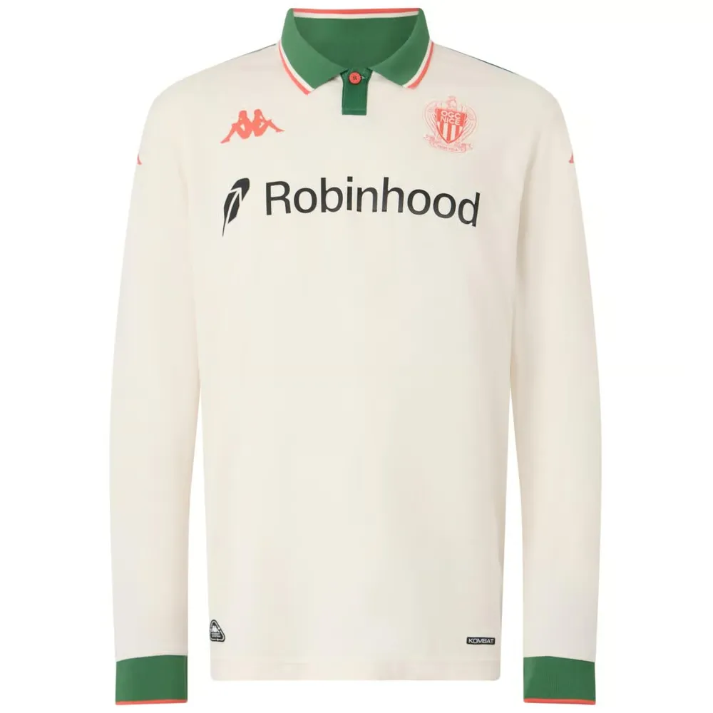Bambino OGC Nizza 2025/26 Maglia Away Manica Lunga