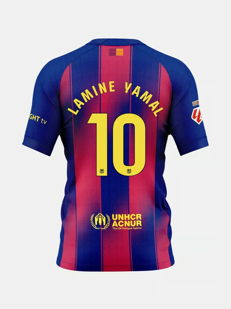 Maglia casa FC Barcelona x Ed Sheeran 2025/26 โ LAMINE YAMAL #10 da donna